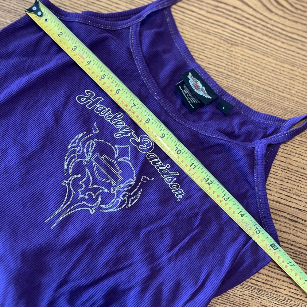 Harley-Davidson purple tank top L - Picture 8 of 8